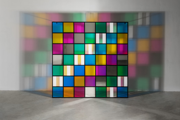 Daniel Buren allo Spazio 22 di Viale Sabotino