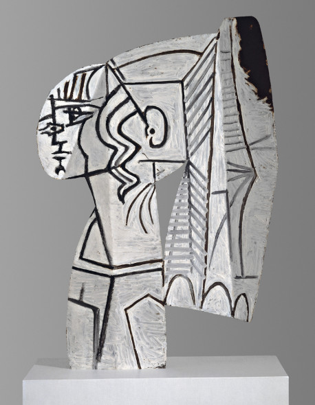 Pablo Picasso Sylvette 1954 Sheet-metal, cut out, bent and painted on both sides; 699 x 470 x 76mm Fondation Hubert Looser, Zürich © Fondation Hubert Looser, Zuric © Succession Pablo Picasso, VEGAP, Madrid 2017