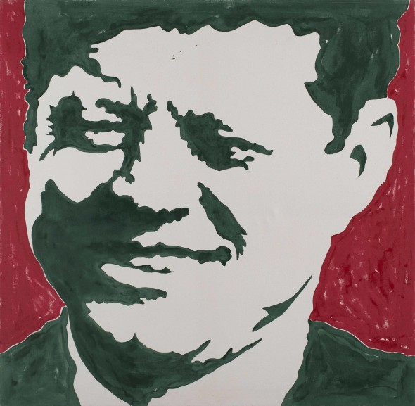 Sergio Lombardo: Kennedy, 1964, smalto su tela, cm 120 x120