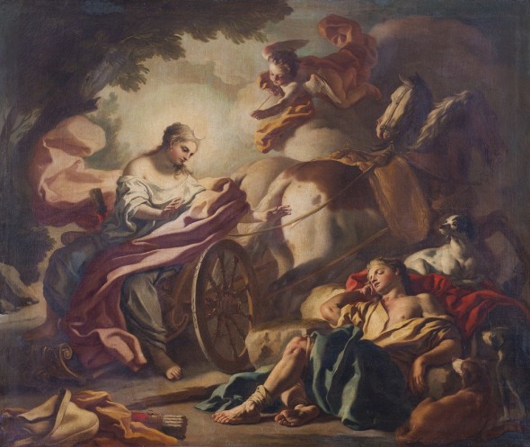 Lotto 236, Francesco De Mura, Diana ed Endimione, 1727-1728, Blindarte