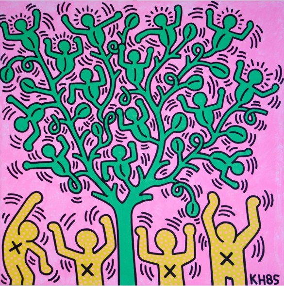 Keith Haring, Tree of life, 1985, Palazzo Reale Milano