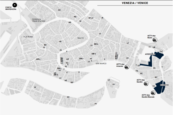 Venezia, mappa