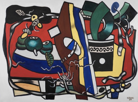 Thomas Gibson Fine Art Composition à la plante verte Fernand Leger (1881-1955) Oil on canvas  97 x 130 cm (38¼ x 51⅛ in.) Signed and dated lower right ‘F.LEGER. 39’ 1939