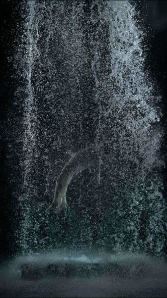 Bill Viola, Tristan's Ascension (The Sound of a Mountain Under a Waterfall), 2005