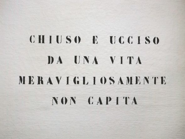 Vincenzo Agnetti, Ritratto di uomo. 1971 (75 x 100 cm). Courtesy Archivio Vincenzo Agnetti