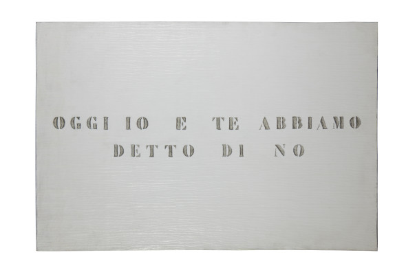 Vincenzo Agnetti, Ritratto, 1971 (80 x 120 cm). Courtesy Archivio Vincenzo Agnetti