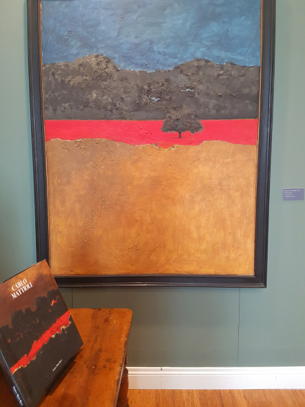 Mattioli, Papaveri in Versilia, 1974, olio su tela, 155x119 cm, collezione privata