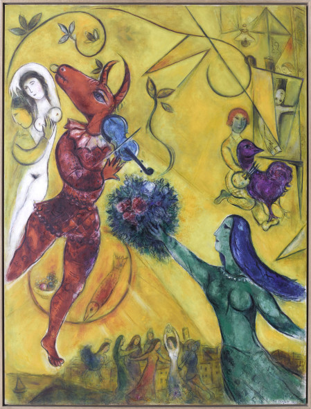 Marc Chagall La danza, 1950 Olio su tela Nice, Musée national Marc Chagall. Photo © RMN-Grand Palais (musée Marc Chagall) / Gérard Blot © Chagall ®, by SIAE 2017