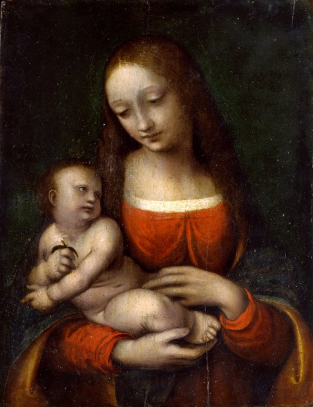Giovanni Pietro Rizzoli detto  Giampietrino - Madonna con il Bambino (al recto) 1515