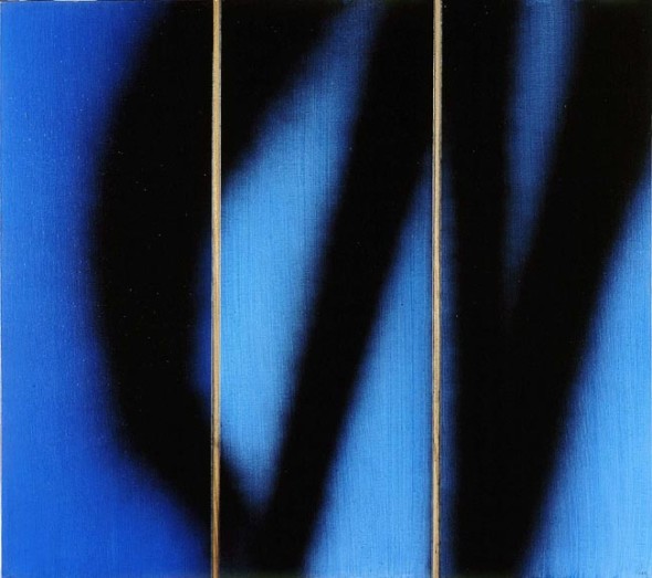 Hans Hartung, T1983-E3-E4-E5, 1983, acrilico su tela, 145 x 162 cm, Collezione Fondazione Hartung-Bergman