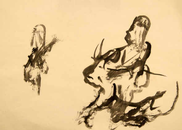  Jack Kerouac, Senza Titolo, N.D., China su carta, 21,7x28,5 cm