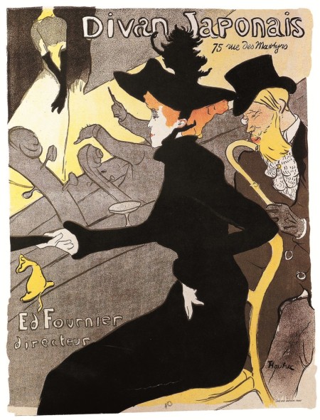 Henri de Toulouse-Lautrec, Divan   Japonais,1892-1893, manifesto, collezione privata
