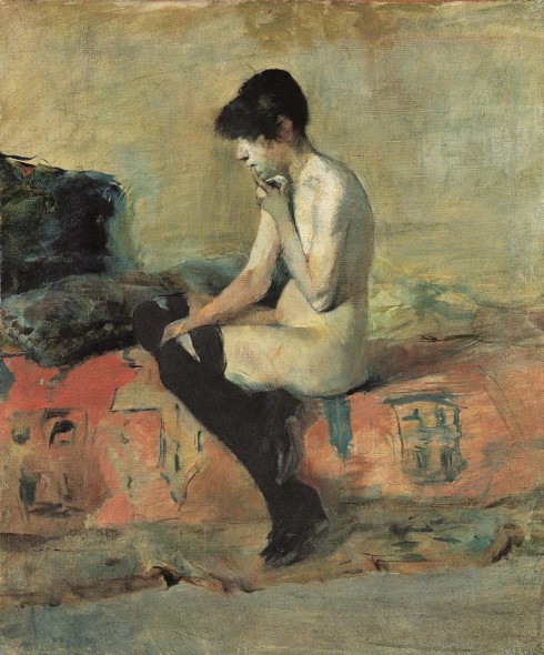 Henri de Toulouse-Lautrec, Etude de nu. Femme assise sur un divan, 1882, Musée Toulouse-Lautrec, Albi, France