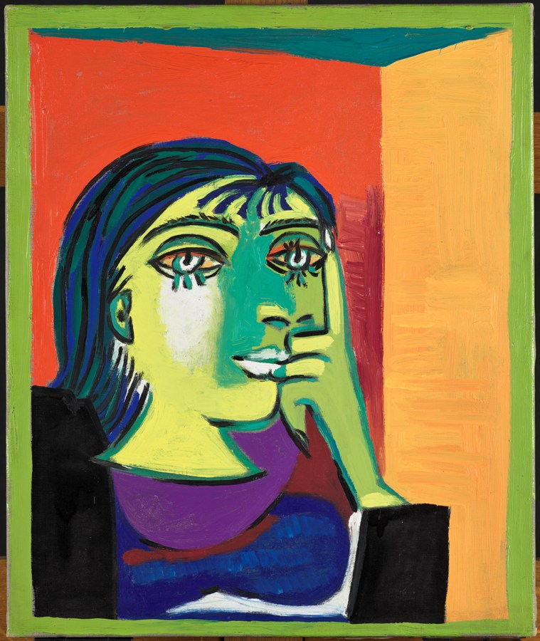 Tableau Toile Dora Maar De Picasso - Reproduction D'art 50x70 Cm - Impression Italie - Style Moderne