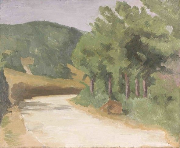 GIORGIO MORANDI Paesaggio con alberi, 1929 circa  Olio su tela, 41 x 50 cm € 362.500