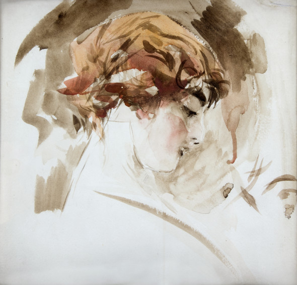 Bertolami fine arts GIOVANNI BOLDINI Testa bionda (profilo di giovane donna), 1910-20 Acquarello su carta € 17.500