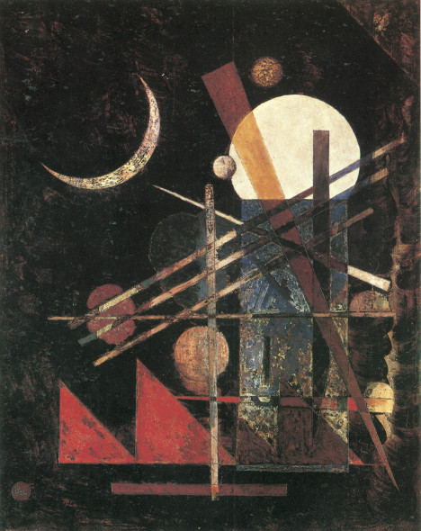 Wassily Kandinsky, Sichel (Falce), 1926 olio su cartone, 42x33, Milano, Collezione privata