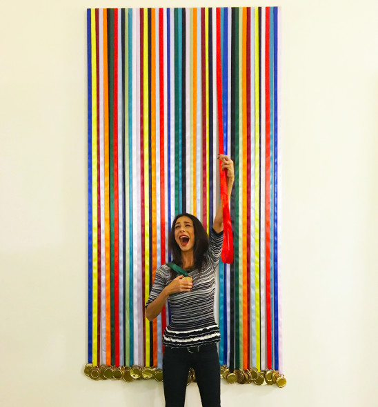 #SELFIEADARTE "Sono contenta di essere arrivata uno" @DavideMonaldi G.O.A.T. (2017) #L'ArteCheAccadrà @Hdrà #PalazzoFiano #Roma @CleliaPatella