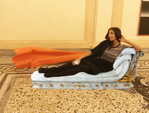 #SELFIEADARTE "Triclelio" @GiovanniDeCataldo Paolina Borghese Crash test #6 (2017) #L'ArteCheAccadrà @Hdrà #PalazzoFiano #Roma @CleliaPatella