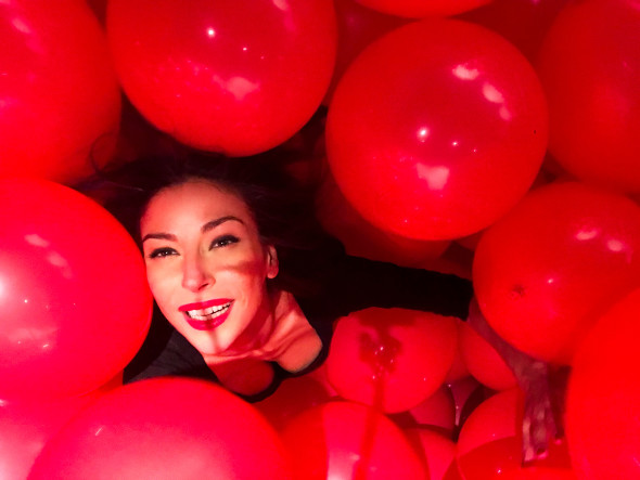 #SELFIEADARTE "Che palle!" @MartinCreed Half the air in a given space, 2013 #ENJOY @ChiostroDelBramante #Roma @CleliaPatella