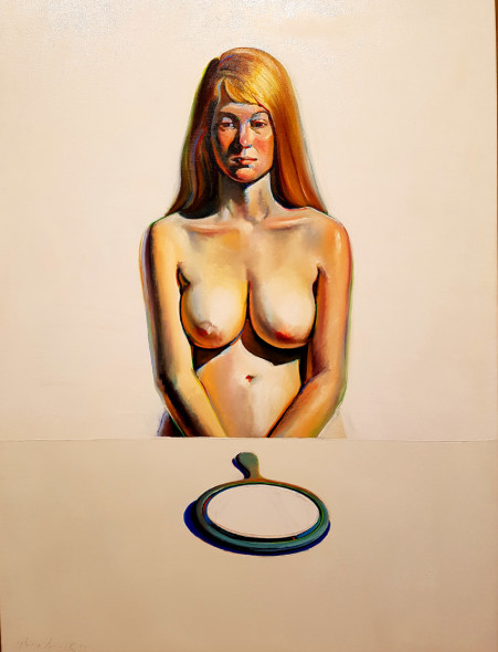 Girl with mirror di Thiebaud, 1965