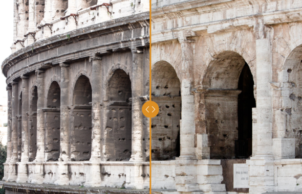 Il prima e il dopo nel restauro del Colosseo sponsorizzato da  Tod's 