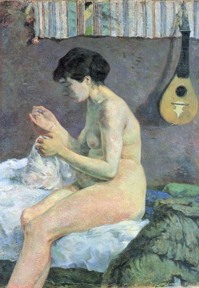 Paul Gauguin Study of a Nude (Suzanne sewing), 1880