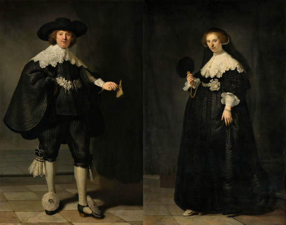 Rembrandt, Ritratto di Marten Soolmans e Ritratto di Oopijen Coppit, 1634
