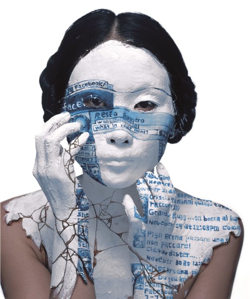 ROSFER & SHAOKUN, Face-Off I 2010, Stampa da fotocolor inciso e dipinto, esemplari 3
