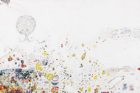 FRANCESCO TRICARICO, Da chi non te lo aspetti 2016, tecnica mista su tela, cm. 100x150