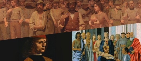 Cover della mostra del Palazzo Reale di Milano per la mostra "Quinto Stato" nell'ambito di Museo City con le immagini di vari quadri famosi