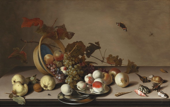 Balthasar van der Ast (1593/904 - 1657), natura morta, olio su tavola, 64 x 102,3 cm, stima € 300.000 - 500.000 Asta 24 aprile 2018