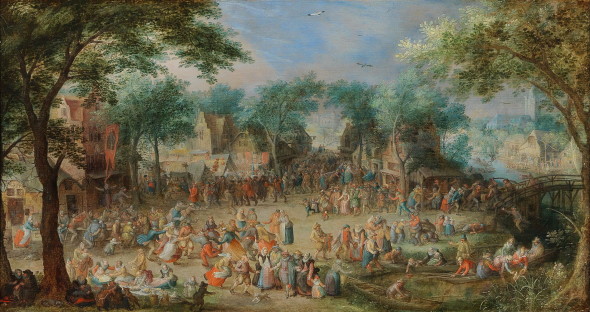 DOROTHEUM David Vinckboons (1576-ca. 1632), La kermesse di San Giorgio, olio su tavola, 41,5 x 77 cm, stima € 170.000 - 200.000 Asta 24 aprile 2018