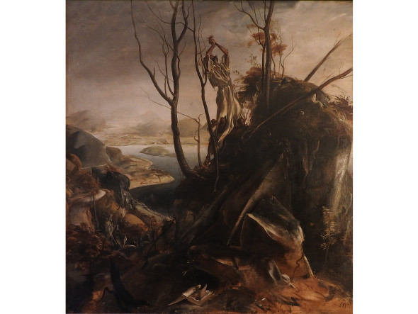 303 Pietro Annigoni (1910-1988) Estasi di San Bruno olio su tela, siglato, in cornice cm 110x100 € 4.000/6.000 AGGIUDICATO PER € 52.500,00