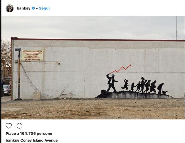 Post del profilo instangram @Banksy