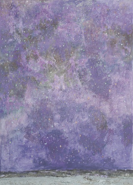 Natale Addamiano, Mappa delle stelle, 2013, olio su tela, 140x100 cm