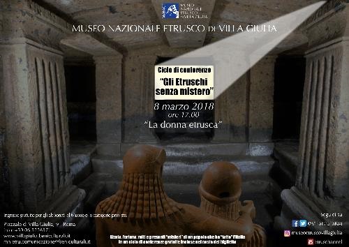 Cover conferenza sulla Donna Etrusca