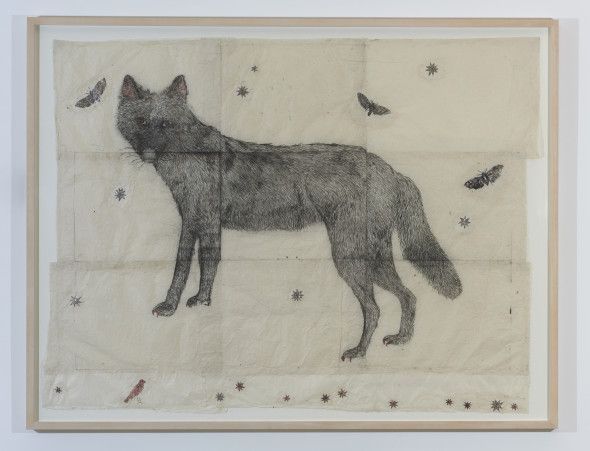 Kiki Smith Now, 2006 Ink, glitter on Nepal paper 152,4×195,6 cm  Courtesy dell’artista e Galleria Raffaella Cortese, Milano