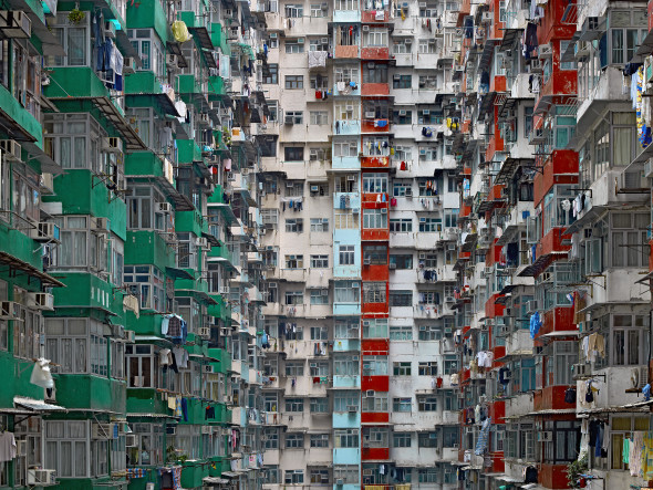©Michael Wolf Architecture of Density Hong Kong, 2003-2014 digital C-prints mounted on dibond wooden frame, no glass 185 x 246 cm
