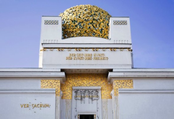 La celebre cupola dell'edificio della Secessione, a Vienna