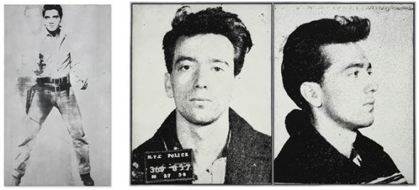 Left: Andy Warhol, Double Elvis [Ferus Type], 1963. Estimate in the region of $30 million Right: Andy Warhol, Most Wanted Men, No. 11, John Joseph H., Jr., 1964. Estimate in the region of $30 million