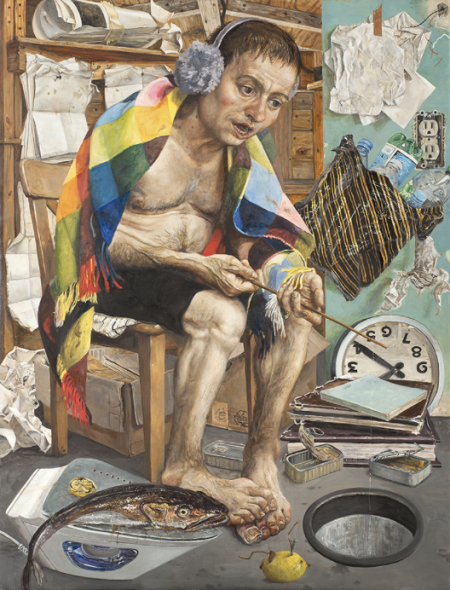 Marcos Carrasquer - Bob House, 2017, huile sur toile, 102 x 76 cm