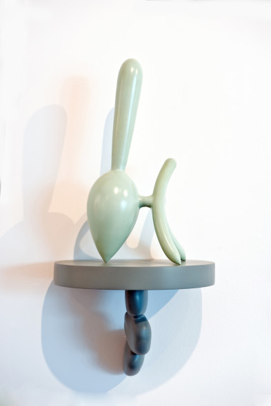 Richard Meitner, Sticks and stones, Amsterdam 2014, Unique Work, Glass, fiberglass, enamel, h 65 x w 32 x d 26, Courtesy: Caterina Tognon, Venezia, Ph Colin