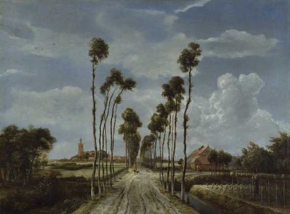 Meindert Hobbema, The Avenue at Middelharnis (1689). Courtesy the National Gallery, London.
