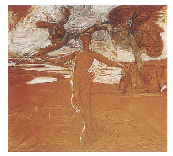 ADOLFO DE CAROLIS Sudio per la Primavera, 1903 Tecnica mista su carta applicata su tavoletta, 145 x 167 cm