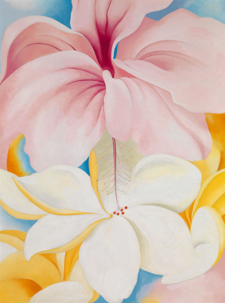 Georgia O’Keeffe, Hibiscus with Plumeria (1939). Courtesy of the Smithsonian American Art Museum, © 2018 Georgia O’Keeffe Museum/Artists Rights Society (ARS), New York.