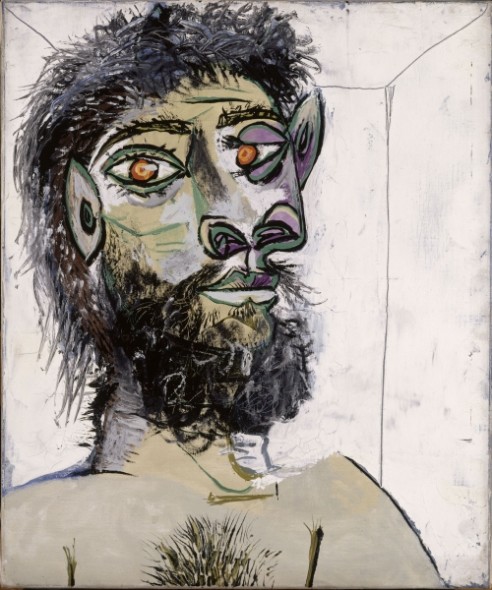 Pablo Picasso, Testa di Fauno (1938), olio su tela; 55x46, Paris, Musée National Picasso