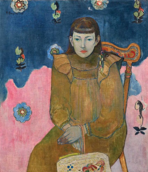 Paul Gauguin: Ritratto di giovane donna, Vaïte (Jeanne) Goupil ,1896, Olio su tela, 75x65 cm. Ordrupgaard, Copenhagen. Fotografo Anders Sune Berg
