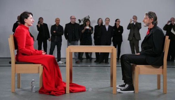 Marina Abramovic e Ulay al MoMA di New York in occasione di The Artist is Present