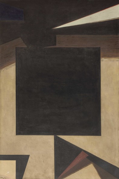 MAURO REGGIANI  (Nonantola 1897 - Milano 1980)  Il lavoro  olio su tela, cm 195x130  firmato in basso a sinistra "M.Reggiani"  eseguito nel 1959 - 1960